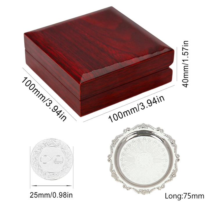 13 pcs Spanish Las Arras de Boda Wedding Coins with Luxury Wooden Box – Arras para Boda for Wedding Ceremony - TINGKU