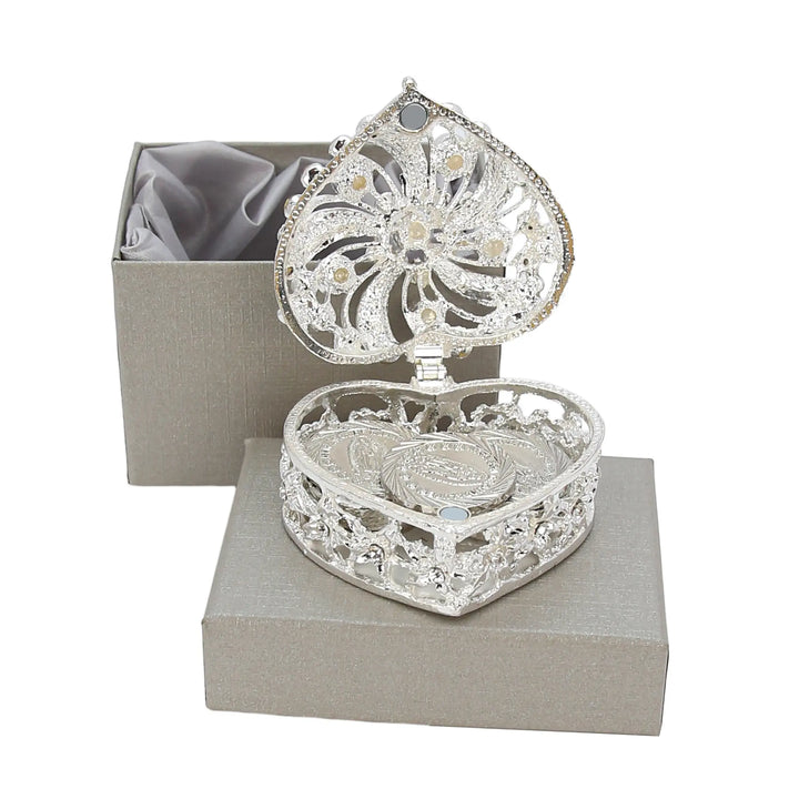 13 pcs Virgen de Guadalupe Wedding Arras Coins Set with Heart Shape Box, Arras De Boda Cristiana, Wedding Accessories for Ceremony - Pearls Windmill - TINGKU
