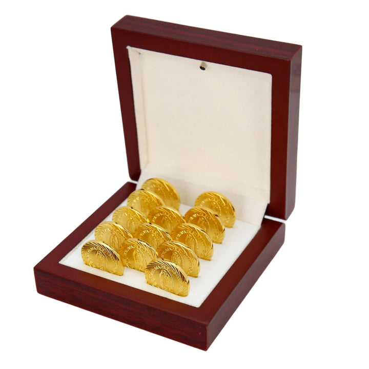 13 pcs Virgen of Guadalupe Wedding Arras Coins with Luxury Wooden Box - Las Arras de Boda for Wedding Ceremony - TINGKU
