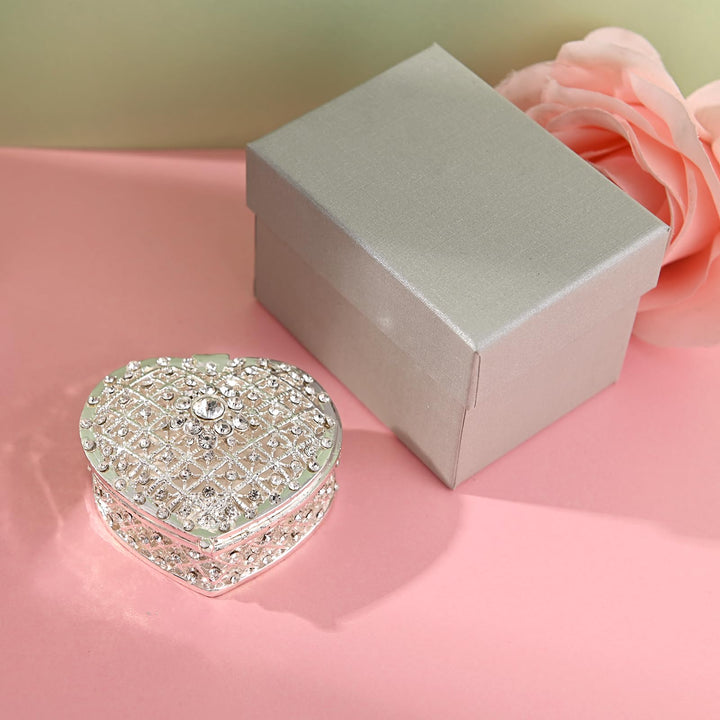 Full Diamond Heart Shaped Box - TINGKU