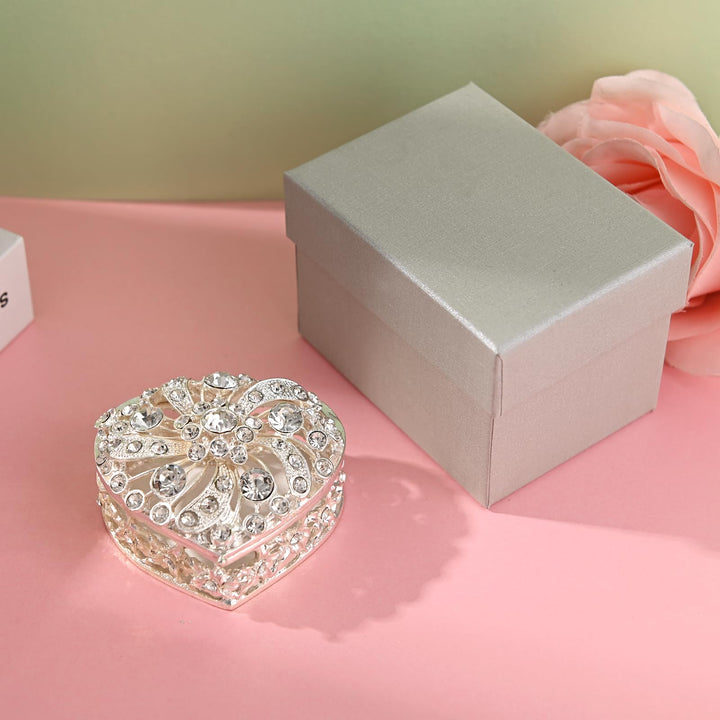 Twisted Full Diamond Heart Box - TINGKU