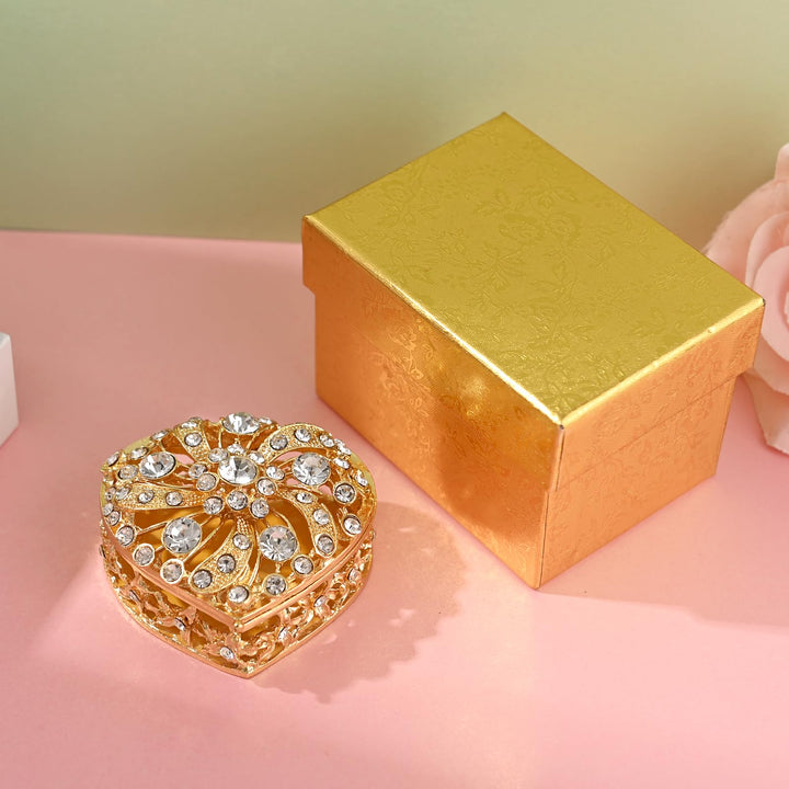 Twisted Full Diamond Heart Box - TINGKU