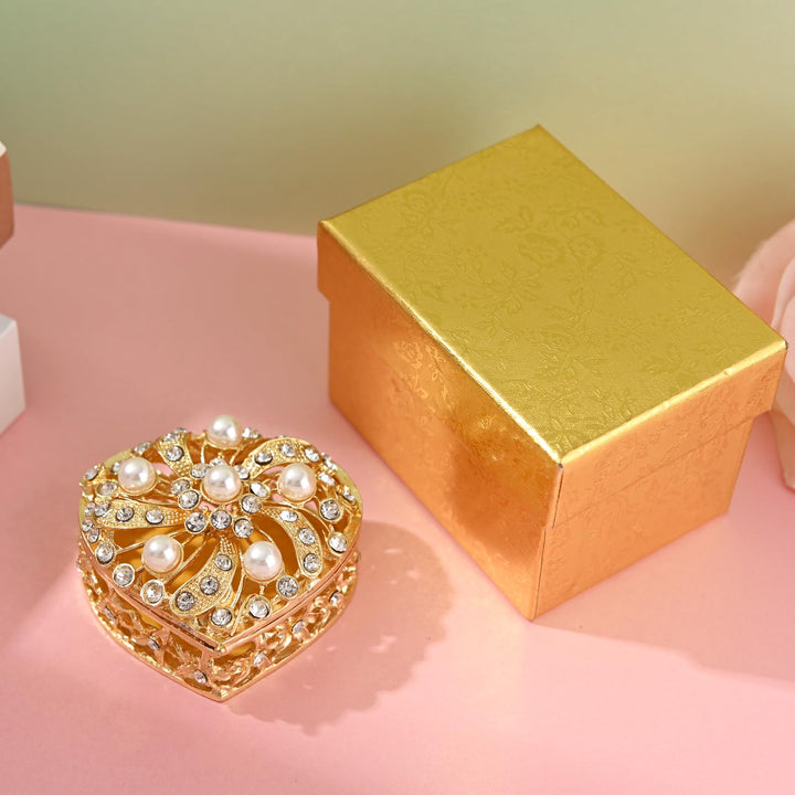 Twisted Pearl Heart Box - TINGKU