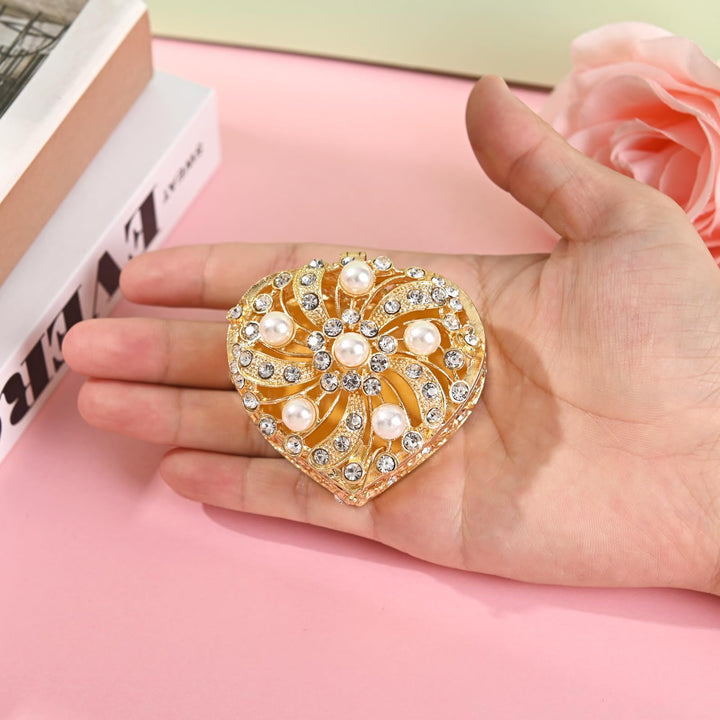 Twisted Pearl Heart Box - TINGKU