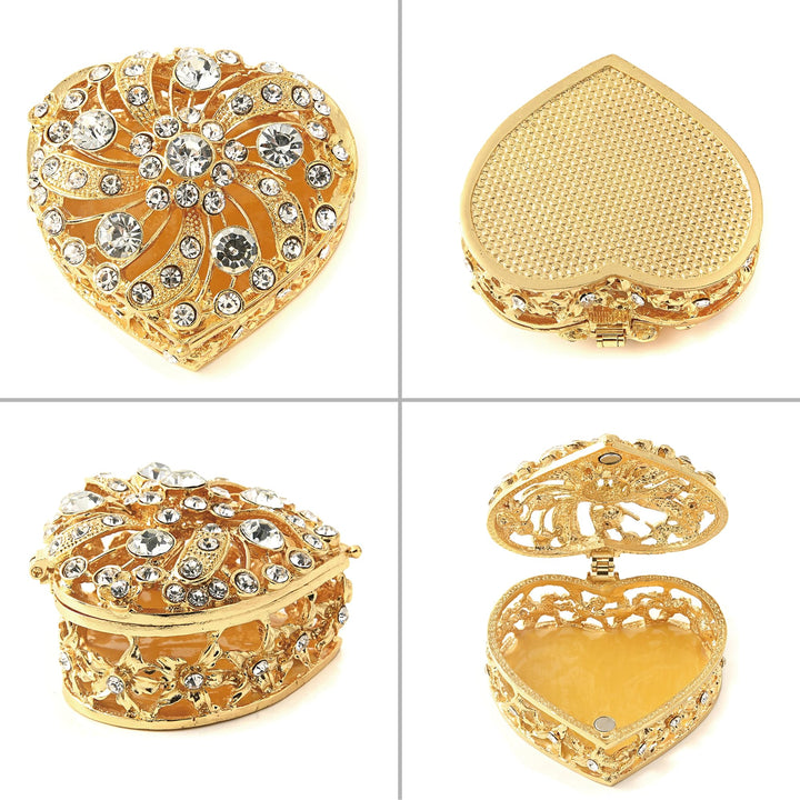 Twisted Full Diamond Heart Box - TINGKU
