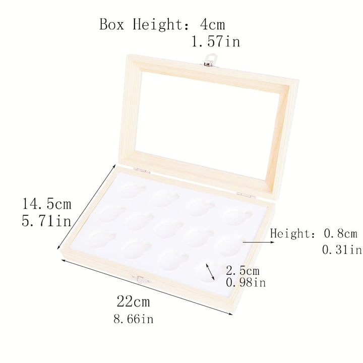 Square Transparent Mahogany Box - TINGKU