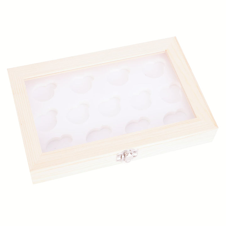 Square Transparent Mahogany Box - TINGKU