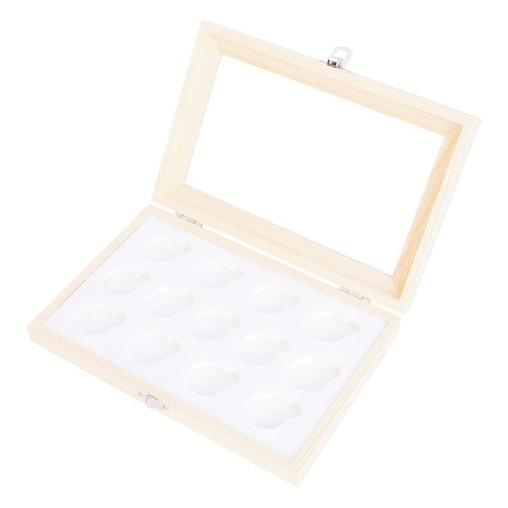 Square Transparent Mahogany Box - TINGKU