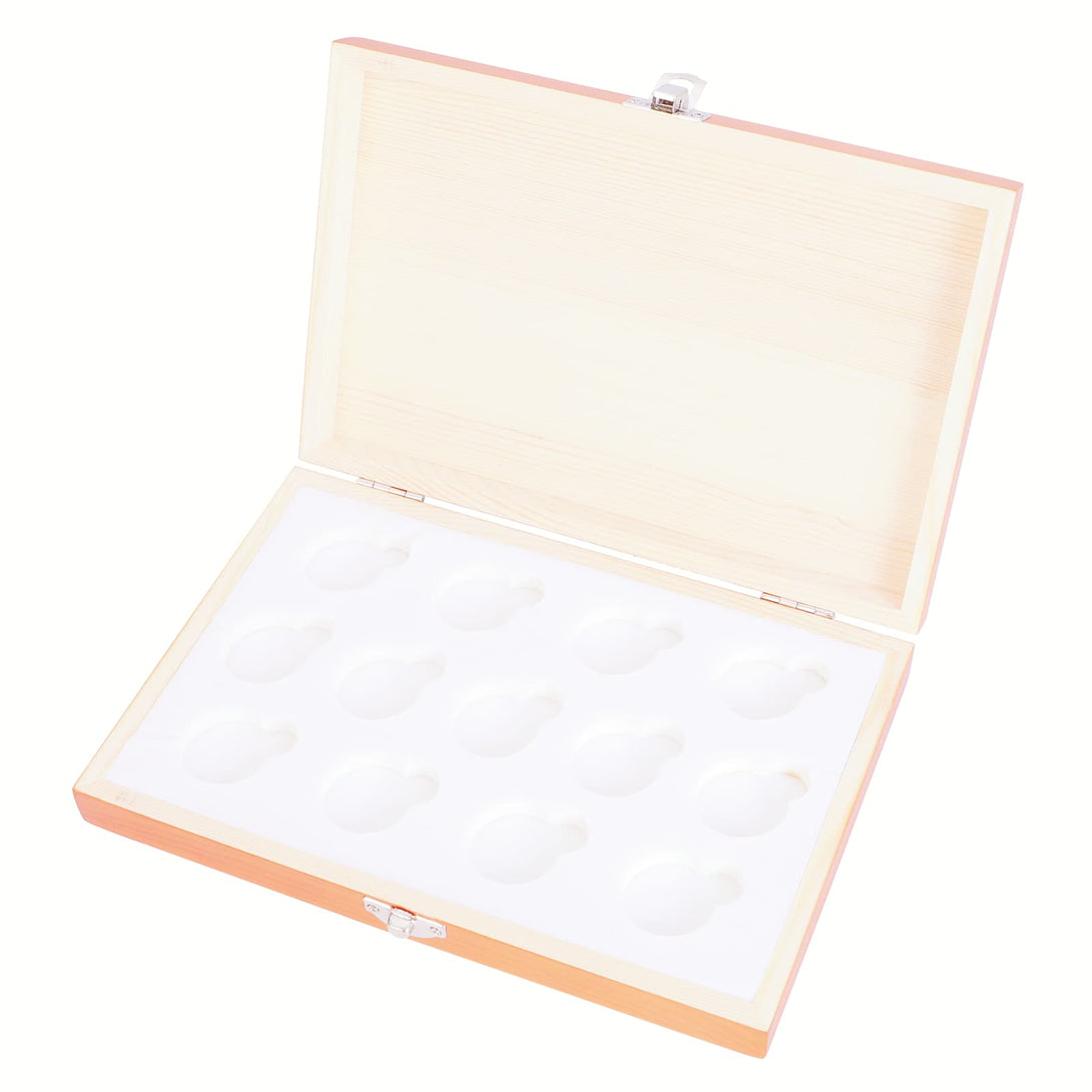 Crafted from durable solid mahogany, this square box is designed to store wedding anniversary coins with elegance. Support custom engravings—add names, dates, or symbols for a personalized touch. Its sturdy build protects precious tokens, while the classi