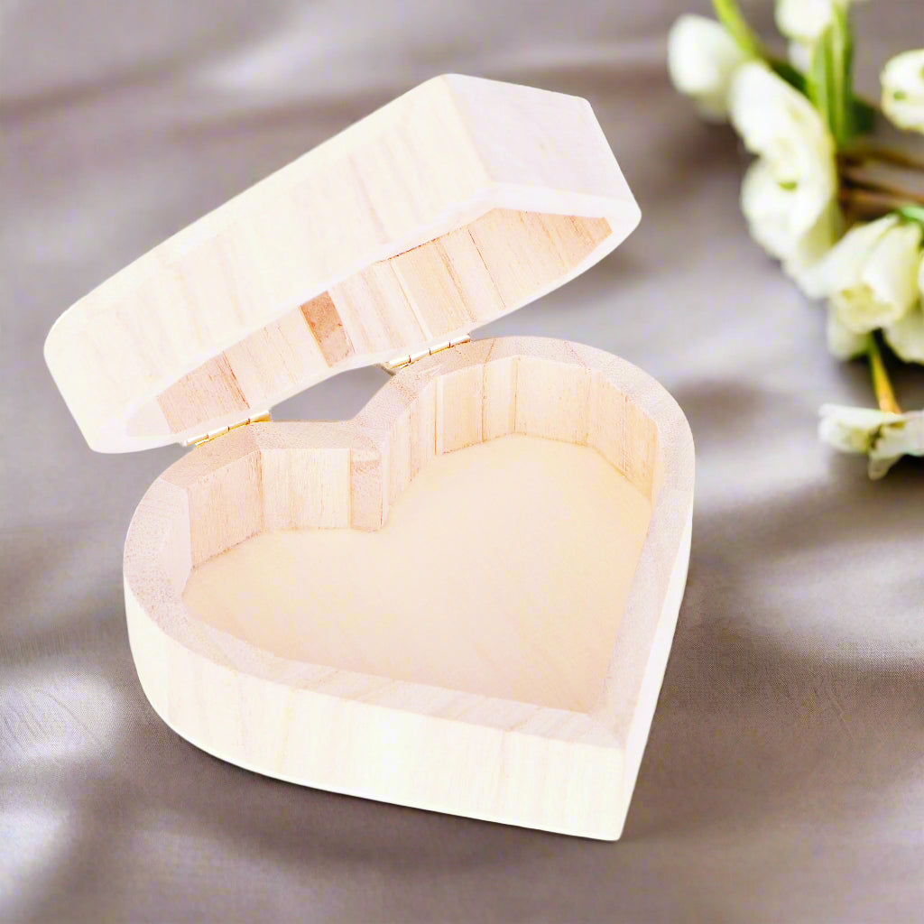 Preserve your cherished wedding anniversary memories with this elegant heart-shaped wooden box, meticulously handcrafted to hold your special anniversary coins. Made from premium-quality wood, it features a smooth finish and a classic heart design—symboli