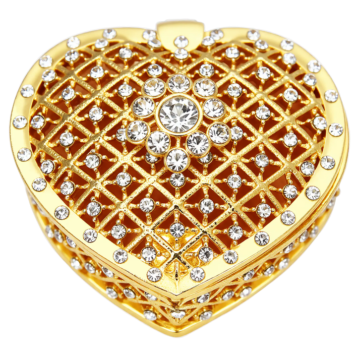 Full Diamond Heart Shaped Box - TINGKU