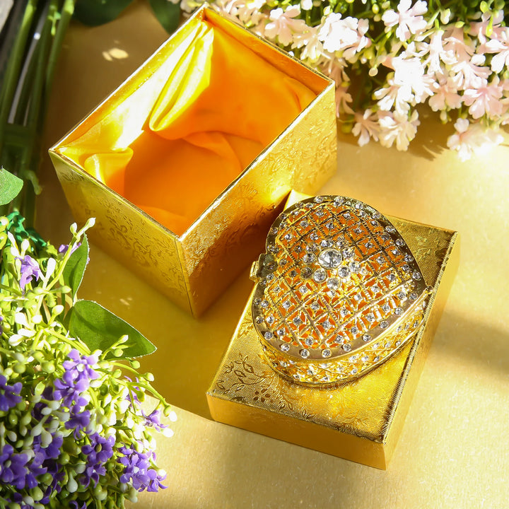 Gold-plated keepsake box with 13 English words wedding unity coins, a timeless gift for newlyweds, engagement, or vow renewal ceremonies - tingkucoins.com