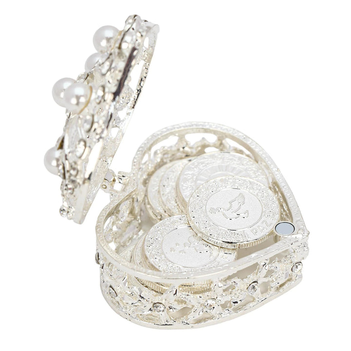 Meaningful 13 Spanish Words Las Arras wedding unity coins set with blessings for love, harmony, and prosperity. Ideal for Catholic boda ceremony, decoracion de boda, and keepsake regalos para bodas - tingkucoins.com