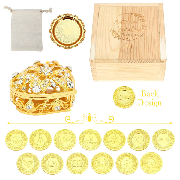 Juego de monedas de la unidad para bodas en inglés: un regalo simbólico para recién casados ​​y novias. 