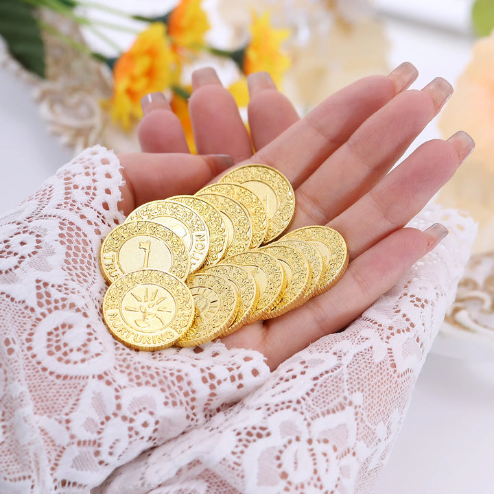 13 pcs English Wedding Arrhae Coins Only – Wedding Arras Unity Coins Set for Filipino wedding - TINGKU