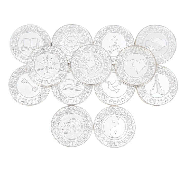 13 pcs English Wedding Arrhae Coins Only – Wedding Arras Unity Coins Set for Filipino wedding - TINGKU