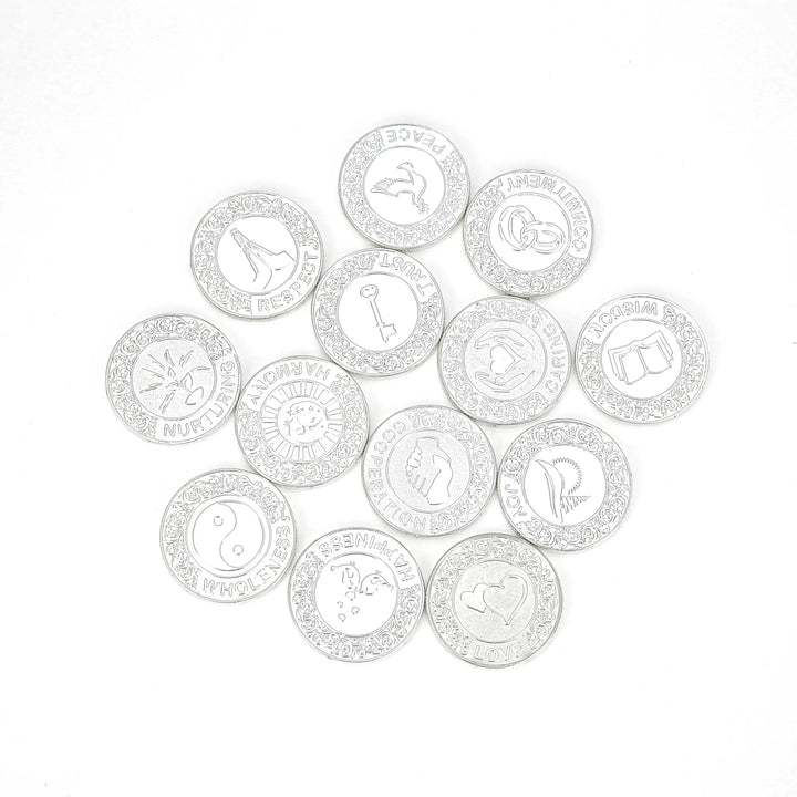 13 pcs English Wedding Arrhae Coins Only – Wedding Arras Unity Coins Set for Filipino wedding - TINGKU