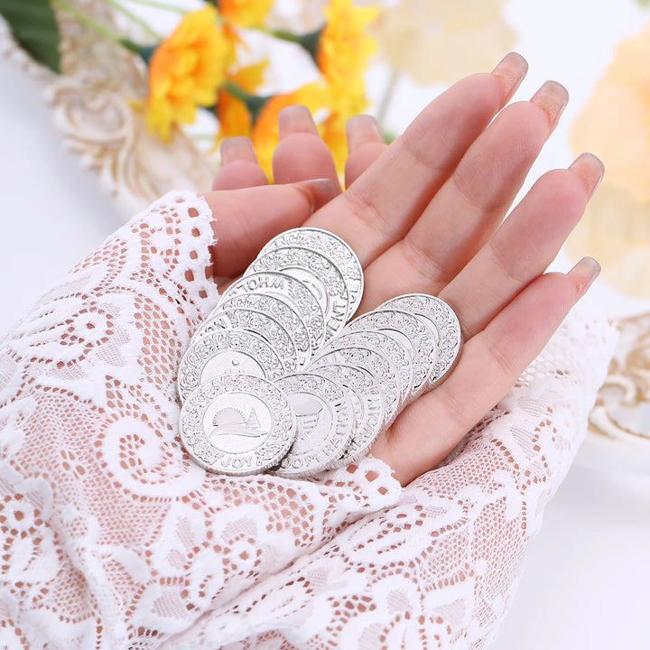 13 pcs English Wedding Arrhae Coins Only – Wedding Arras Unity Coins Set for Filipino wedding - TINGKU