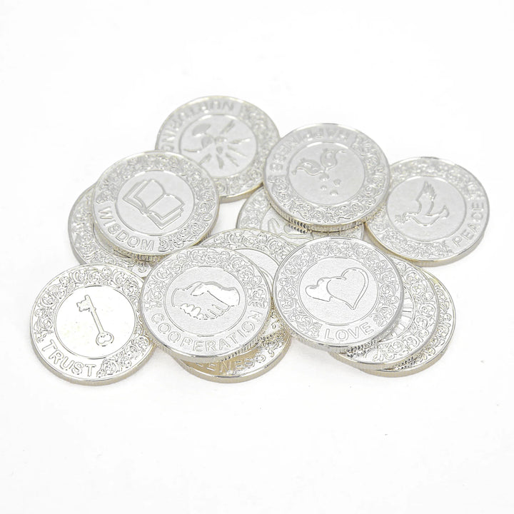 13 pcs English Wedding Arrhae Coins Only – Wedding Arras Unity Coins Set for Filipino wedding - TINGKU