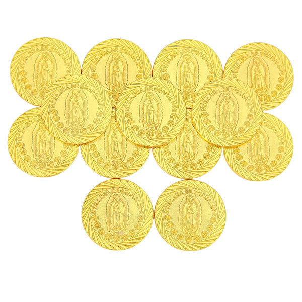 13 pcs Virgen of Guadalupe Wedding Arras Coins Only – Arras De Boda Cristiana, Wedding Accessories for Ceremony - TINGKU
