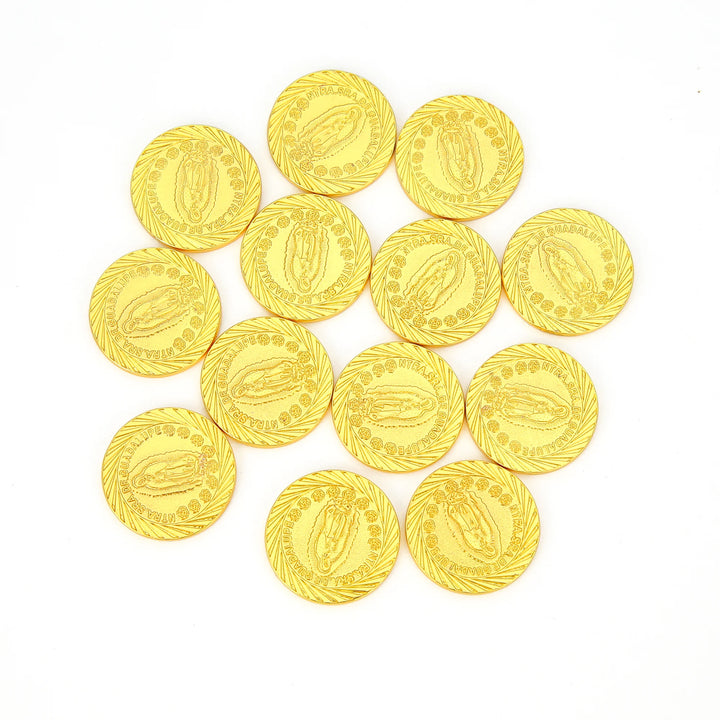 13 pcs Virgen of Guadalupe Wedding Arras Coins Only – Arras De Boda Cristiana, Wedding Accessories for Ceremony - TINGKU