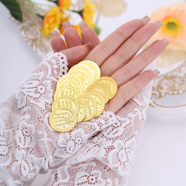 13 pcs Virgen of Guadalupe Wedding Arras Coins Only – Arras De Boda Cristiana, Wedding Accessories for Ceremony - TINGKU