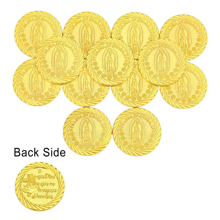 13 pcs Virgen of Guadalupe Wedding Arras Coins Only – Arras De Boda Cristiana, Wedding Accessories for Ceremony - TINGKU