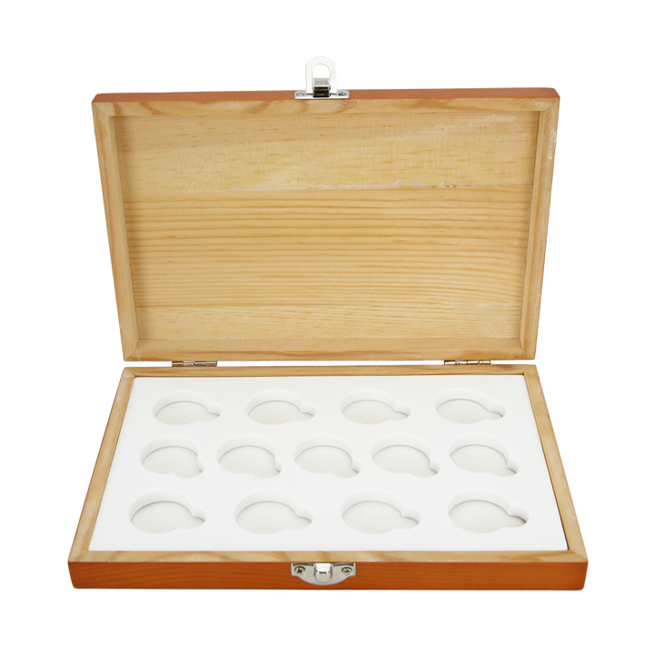 Juego de Arras Virgen de Guadalupe Personalizado – 13 Monedas de Boda con Caja Roja de Madera - TINGKU