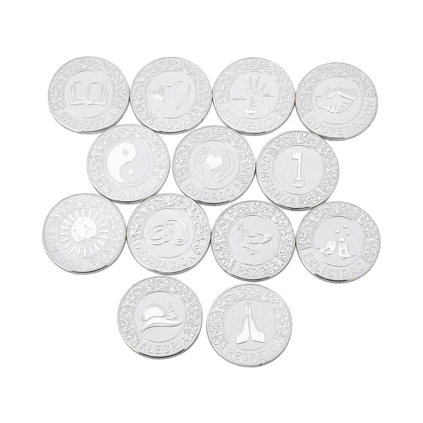 13 pcs Spanish Wedding Arras Coins Only – Español Las Arras De Boda Cristiana, Wedding Accessories for Ceremony - TINGKU