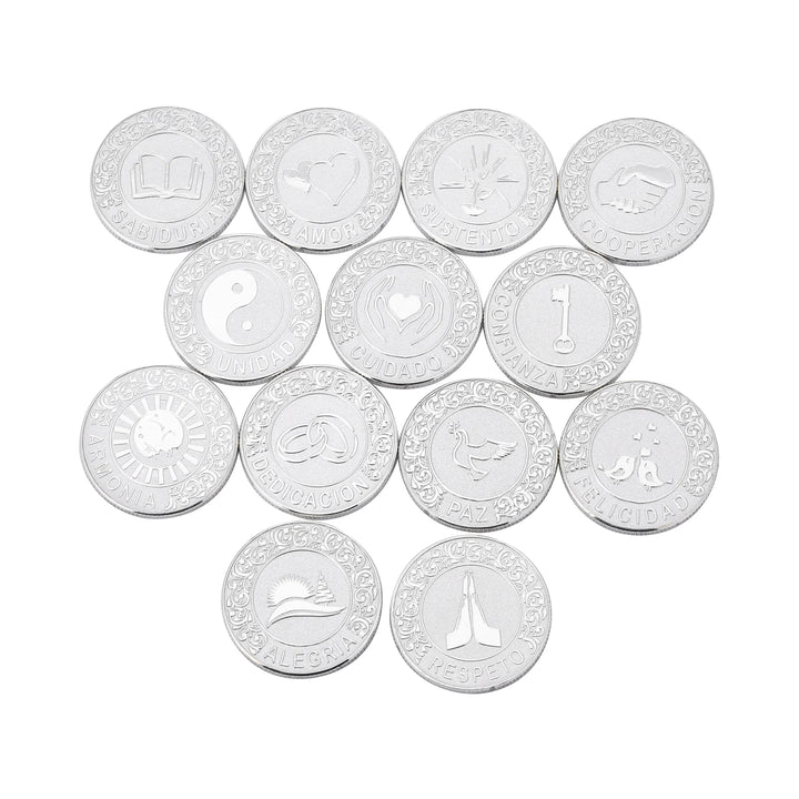 13 pcs Spanish Wedding Arras Coins Only – Español Las Arras De Boda Cristiana, Wedding Accessories for Ceremony - TINGKU