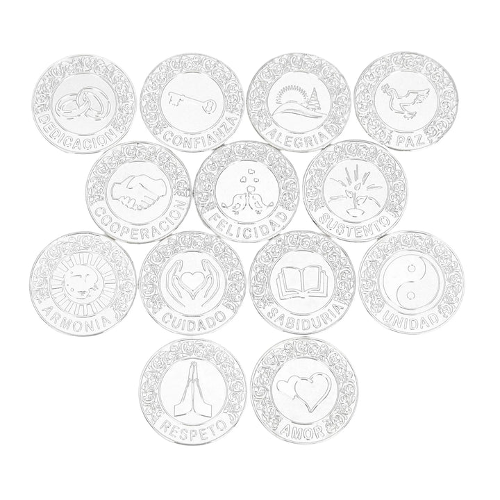 13 pcs Spanish Wedding Arras Coins Only – Español Las Arras De Boda Cristiana, Wedding Accessories for Ceremony - TINGKU