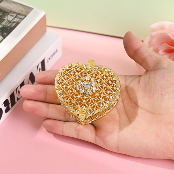 Full Diamond Heart Shaped Box - TINGKU
