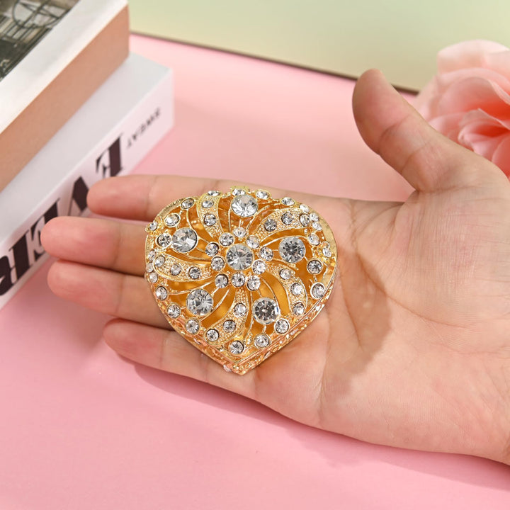 Twisted Full Diamond Heart Box - TINGKU
